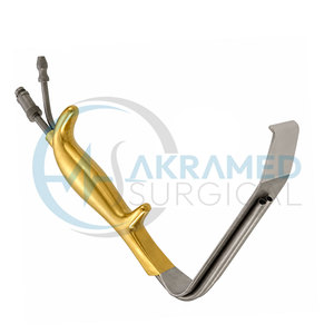 Retractor Premium Tebbetts para Aumento de Senos, 36 mm x 15 cm, Succión de Fibra Óptica sin Dientes, Herramienta de Cirugía Plástica - Product Image 2