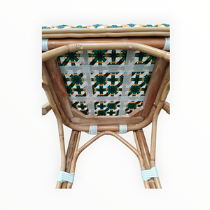 เก้าอี้บิสโทรยอดนิยมสำหรับร้านกาแฟ ร้านอาหาร พื้นที่สาธารณะในที่พักอาศัย - หวายสังเคราะห์ถักทออย่างดี รับประกันการถักทอ 3 ปี - Product Image 6