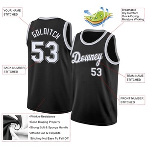 Maillot de basket-ball personnalisé de qualité supérieure pour équipe, impression par sublimation, respirant, anti-humidité, vêtements de sport - Product Image 2