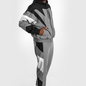 ชุดวอร์มไนลอนกันลมแบบมีแพทช์เวิร์ค ผู้ผลิตชุดกีฬา เสื้อแจ็คเก็ตกันลมสำหรับผู้ชาย - Product Image 6