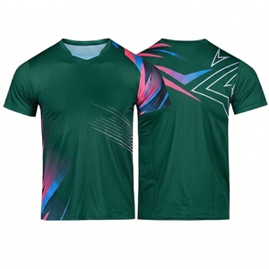 เสื้อยิมออกกำลังกายสำหรับผู้ใหญ่แบบสั่งทำ เสื้อวิ่งและชุดฟิตเนส เสื้อแบดมินตันแบบสั่งทำ ชุดกีฬาคริกเก็ตคอวี - Product Image 3
