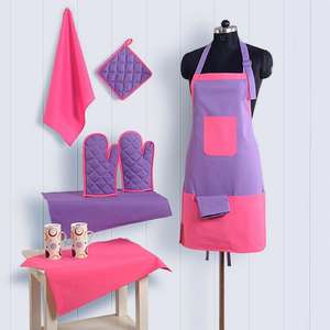 Ensemble de gants de cuisine et de protège-plat en coton, résistants à la chaleur, avec logo personnalisé, pour barbecue et four, pour chef cuisinier - Product Image 3