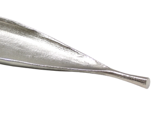 Plateau de luxe en aluminium en forme de feuille, plaqué nickel doré brillant et nickel argenté brillant, pour le service, la cuisine et la décoration de table - Product Image 3