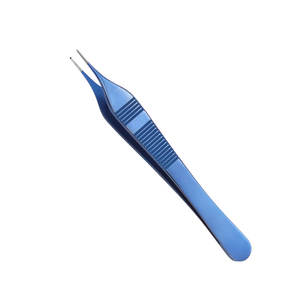 Pinzas Adson de acero inoxidable 1x2 para tejido, instrumento manual con certificación CE, para uso en trasplante capilar, colores y diseños personalizados - Product Image 2