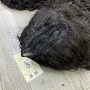 Premium 100% cabello humano vietnamita ondulado y rizado birmano U partes de cabello crudo vietnamita negro natural - Product Image 6