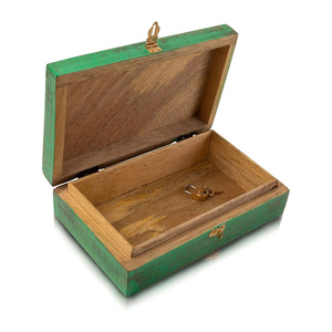 Boîte en bois artisanale personnalisée de luxe en gros pour bijoux souvenir, clé et pièces de monnaie boîte sculptée en bois de manguier approvisionnement direct d'usine - Product Image 5