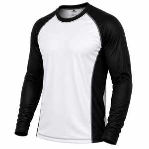 เสื้อตกปลาแขนยาวแบบสั่งทำพิเศษสำหรับผู้ชาย คอกลม ป้องกันแสงแดด UPF 50+ ระบายอากาศได้ดี คุณภาพสูง สำหรับเล่นกีฬา - Product Image 2