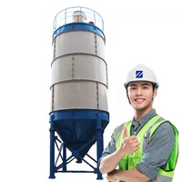 Zeyu 13.5m 50 Ton Q235 Mini Portatif Endüstriyel Çimento Silosu Çelik Uçucu Kül Civatalı Çimento Tozu Silosu PLC'li