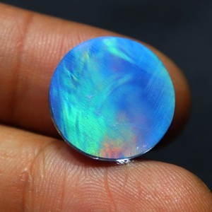 Opal doblete mariposa monarca hecho a mano, joyería de opal mariposa, joyería de piedra de opal fuego azul, opal doblete fuego, gema de opal mariposa - Product Image 5