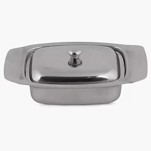 Moderna Mantequera Metálica con Tapa, Contenedor para Mantequilla, para la Encimera de la Cocina, Mesa de Comedor, Mesa de Desayuno, Presentación - Product Image 1
