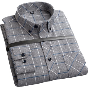Camisa de Vestir a Cuadros de Lino Personalizada 2026, Cuello con Botones, Manga Larga, Casual, Tallas Grandes para Hombre, OEM ODM, Venta al Por Mayor - Product Image 5