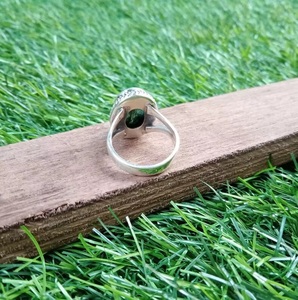 Wholesale Handmade Moss Agate <b>Ring</b> 925 Sterling Silver Bohemian <b>Statement</b> Jewelry for Women Gift - Product Image 4