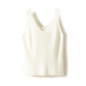 Women's Hip Hop Casual Tank <b>Top</b> Knitted Rib Slim Regular Breathable Solid Front Logo Button Ribbons Eco-Friendly Quick Dry - Product Image 1