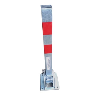 Bollard con poste recto, bloqueador de estacionamiento para coches, barrera de estacionamiento plegable - Product Image 1