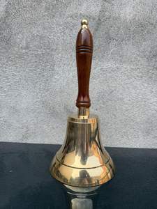 Campana de Mano Decorativa Vintage de Latón para el Hogar, Templo, Oración y Servicio de Recepción con Acabado Elegante - Product Image 5