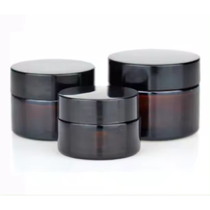 Certified ISO 9001 Lids Cosmetic Use Cream Jars Screw <b>Top</b> Black Lid OEM/ODM Gold/<b>Silver</b>/Black PET Plastic with PP Gasket - Product Image 4
