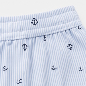 Ensemble de pyjama d'été respirant en polyester pour bébés garçons, chemise à manches longues boutonnée et pantalon long assorti, 2 pièces, OEM ODM, vente en gros - Product Image 5
