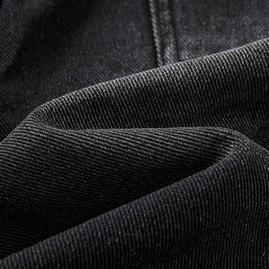 Pantalones Cortos de Mezclilla Vintage para Hombre, Estilo Urbano de Verano, Jorts Personalizados, Holgados, Desgastados, de Algodón Oscuro Lavado, Decorados con Bordados, Jeans Claros - Product Image 5