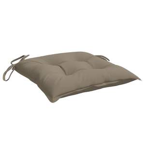 Ensemble de 4 coussins de chaise d'extérieur en tissu Oxford taupe 100% polyester - Product Image 4