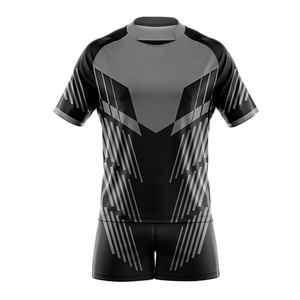 Uniforme de Rugby Personalizado, Diseño Profesional, Camiseta y Pantalones Cortos Deportivos, Impresión por Sublimación Completa, Ropa Deportiva Profesional para Equipos de Rugby - Product Image 2