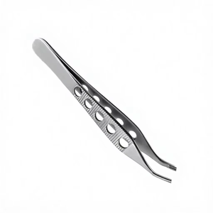 Pince Adson Brown dentaire à trous, courbée, chirurgicale, porte-aiguille à pouce, forceps, kit d'instruments en acier inoxydable CE, manuel - Product Image 3