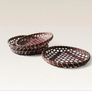 Panier Zaru en bambou japonais vintage du Vietnam, plateau de table asiatique, panier de service fait main, fournisseur et fabricant - Product Image 1