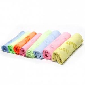 Serviette de sport coréenne en microfibre jacquard, séchage rapide, pour la gym et les activités sportives - Product Image 1