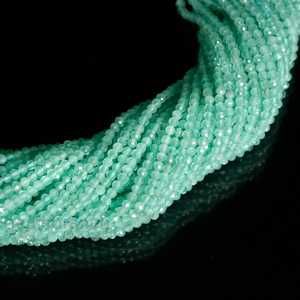 Cuentas Redondas Microfacetadas de Apatita Natural de 2MM, Cuentas Sueltas de Piedras Preciosas, Precio al por Mayor, a Granel, para Fabricación de Joyas, Suministros de 13 Pulgadas - Product Image 3