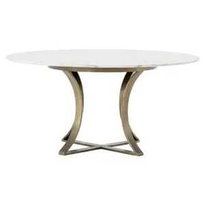 Gold Fern Leaf Accent <b>Table</b> | <b>White</b> Marble Top Botanical Side <b>Table</b> | Luxury Leaf Pedestal <b>End</b> <b>Table</b> Tropical Home Decor - Product Image 4