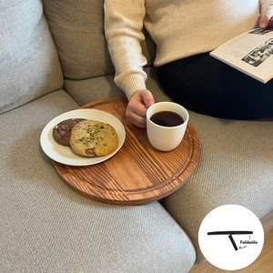Plateau de rangement en bois, forme irrégulière, verni, design minimaliste, à un seul niveau, sculpté, pour la cuisine, plateau de service, rangement personnalisé - Product Image 4