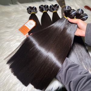 En gros 1B Naturel Noir Os Cheveux Raides Bundles Expédition Rapide Grands Stocks De Haute Qualité Extensions Humaines Brutes - Product Image 1