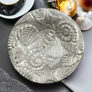 Bol en aluminium élégant fait à la main avec un design contemporain poli, écologique et durable, décoration de mariage et de maison, léger 1,5 kg - Product Image 1