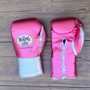 Gants de boxe personnalisés pour l'entraînement et le sparring |   Fermeture à lacets avec boucle auto-agrippante |   Construction en cuir |   Gants anti-humidité à doigts entiers - Product Image 1