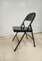 Chaise pliante classique en acier - Utilisation en restaurant et commerciale, imperméable, écologique, durable