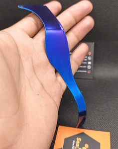 Saaqaans Enterprises Curved Stainless Steel <b>Razor</b> <b>Blade</b> Barbershop Use Lightweight Metal <b>Single</b> Edge Non-Disposable Replacement - Product Image 1