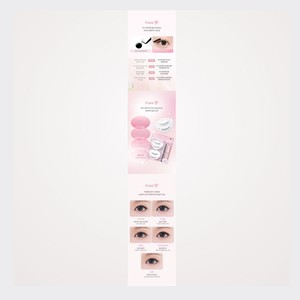 Kit de faux cils Ollio Korean K-Beauty Olrio Pulsecara, 21 types, avec pince à épiler, prêt à poser, effet œil de chat. - Product Image 6