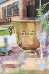 Hammered Copper Ice Bucket With Metal Handle <b>Bar</b> <b>Tools</b> Rustic Style - Product Image 6