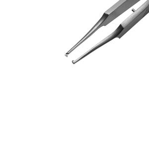 Pinzas de Fijación Lester, 1x2 Dientes, 9 cm, Acero Inoxidable, Instrumento Quirúrgico Oftálmico para Procedimientos de Retina, Córnea y Cataratas - Product Image 6