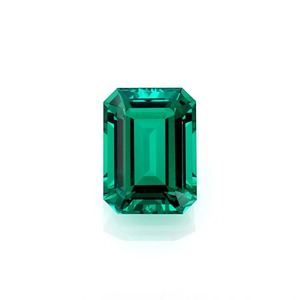 Émeraude de laboratoire taille Asscher, pierre libre pour la fabrication de bijoux, gemme verte, traitements créés en laboratoire par chauffage, Jaura Jewels certifiée - Product Image 2