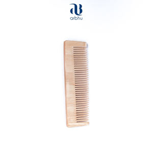 Peine de madera de bambú para masaje del cuero cabelludo, de dientes anchos, para desenredar el cabello, la mejor calidad - Product Image 4