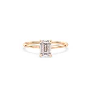 Anillos de promesa de boda con diamantes cultivados en laboratorio REYES para mujer, oro sólido de 14K, diamantes HPHT CVD con certificación IGI, joyería de regalo de compromiso. - Product Image 2