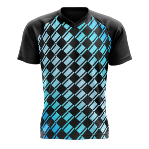 T-shirts en gros pour hommes à col en V, en coton noir uni, de haute qualité, confortables, à manches courtes, pour l'été, décontractés, vente en gros - Product Image 3