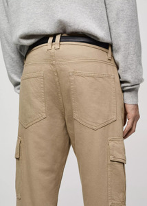 Straight-fit Casual Cargo <b>Jeans</b> 100% Cotton Corduroy Waterproof - Product Image 5