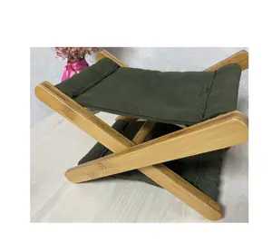 Tropical wooden bamboo headrest for Beach Chairs Modern Wood Outdoor Furniture Garden decoration