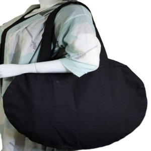 Sac fourre-tout en toile de coton 100% recyclé, écologique, avec fermeture éclair et logo imprimé personnalisé, sac d'épicerie à bandoulière personnalisé pas cher - Product Image 3