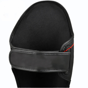 Protector de Pierna para Béisbol, Negro, de PU, con Diseño de Grietas Rojas, Cierre de Velcro, Protección Ligera para Adultos, Deportes - Product Image 4