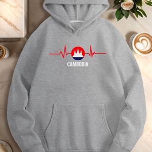 Sudaderas casual de mujer diseño latido Corazón de Camboya - Product Image 3