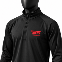 Veste en molleton à col zippé pour homme, noire, coupe classique, couleur unie, respirante, en polyester tricoté, vêtement décontracté d'automne
