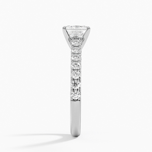 BOJ <b>Ring</b> 094 Asscher Cut 925 <b>Silver</b> Halo Stone Prong Setting <b>Solitaire</b> Diamond <b>Ring</b> 2ct D Color VVS1 Moissanite GRA Certified - Product Image 3