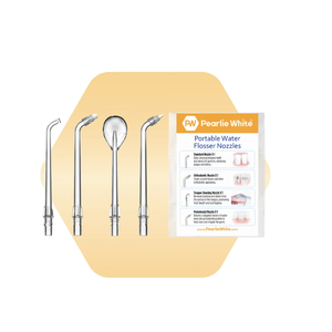 Pearlie หัวฉีดสำรองสำหรับขัดฟันแบบพกพาสีขาว - Product Image 1